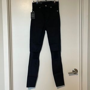 Dr. Denim Moxy Black High Waisted Skinny Jean